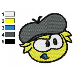 Yellow Puffle Embroidery Design